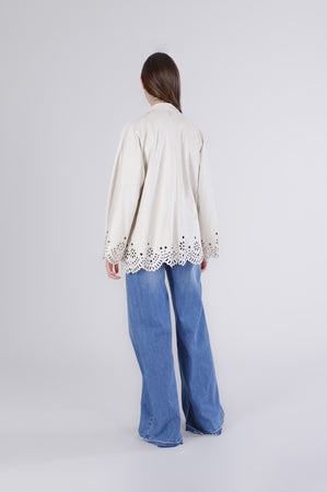 KIMONO CON ORLO LASERATO