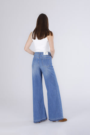 PANTALONE PALAZZO CON ORLO SCIOLTO