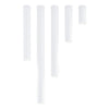 Plafoniera Moderna Faretto Tecno 1 Luce Acciaio Bianco 15 Cm