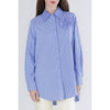 CAMICIA RIGATA CON FIORE APPLICATO