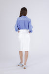 GONNA CON SPACCO DAVANTI IN BULL DENIM