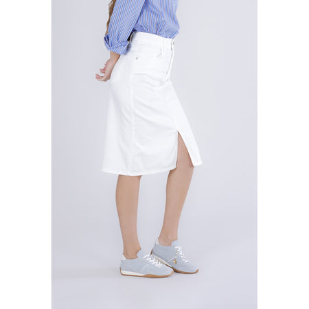 GONNA CON SPACCO DAVANTI IN BULL DENIM