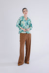 BLUSA IN MUSSOLA STAMPATA