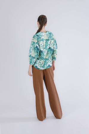 BLUSA IN MUSSOLA STAMPATA