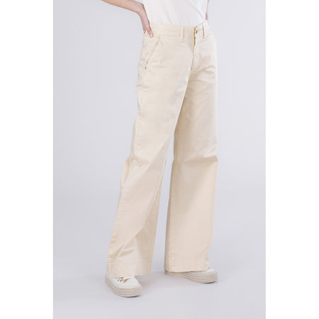 PANTALONE WIDE LEG TINTO CAPO