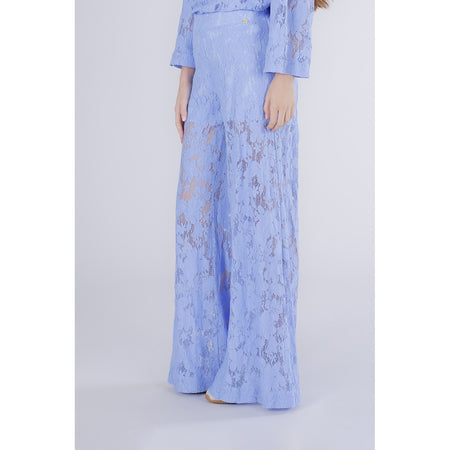 PANTALONE PALAZZO IN PIZZO