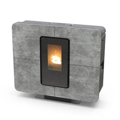 Thermorossi Stufa a Pellet Canalizzabile SlimQuadro 9 9.6kW Gres