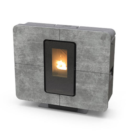 Thermorossi Stufa a Pellet Canalizzabile SlimQuadro 9 9.6kW Gres