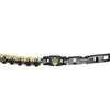 Bracciale MASERATI uomo Tennis nero / dorato