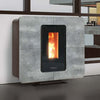 Thermorossi Stufa a Pellet Canalizzabile SlimQuadro 9 9.6kW Gres