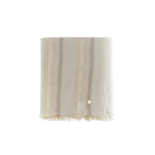 SCIARPA A RIGHE CON DETTAGLI LUREX