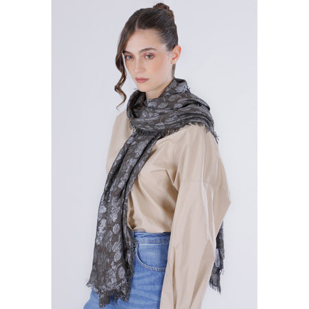 PASHMINA CON FIORI LUREX