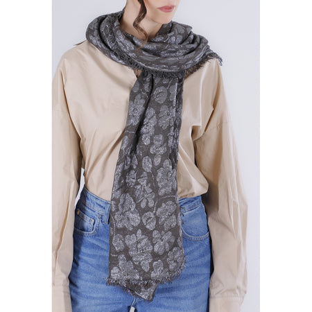 PASHMINA CON FIORI LUREX