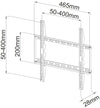 Supporto a Muro Fisso Slim per TV LED LCD 23-55'' Nero