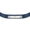 Bracciale MASERATI uomo pelle blu / acciaio