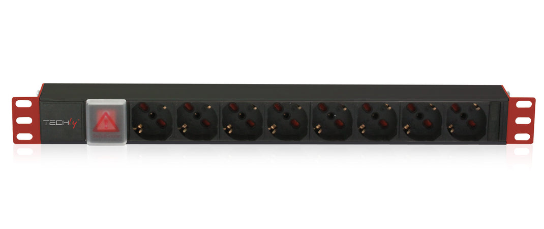 Multipresa 8 Posti da Rack 19'' con Interruttore Connettore C14 1U