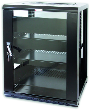 Armadio Rack 19'' 600x600 15U per Audio Video Nero