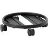 Vassoio con ruote in metallo - Carrello in metallo GARDEN ID - diametro 25 cm Max 68 kg - rotazione a 360, altezza ottimizzata, solido.