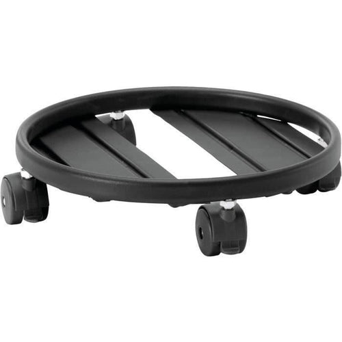 Vassoio con ruote in metallo - Carrello in metallo GARDEN ID - diametro 25 cm Max 68 kg - rotazione a 360, altezza ottimizzata, solido.