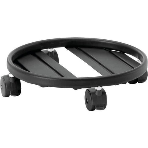 Vassoio con ruote in metallo - Carrello in metallo GARDEN ID - diametro 30 cm Max 68 kg - rotazione 360, Altezza ottimizzata, Solido.