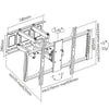 Staffa universale Full-Motion per fissaggio a parete di grandi schermi 60-100''