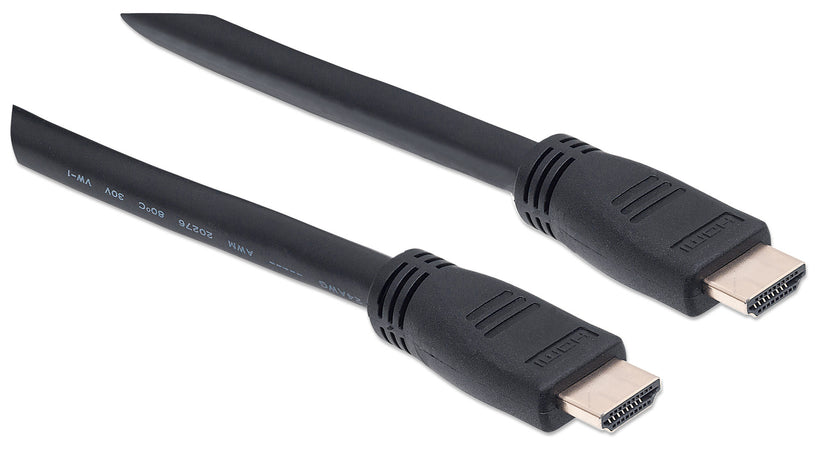 Cavo HDMI CL3 High Speed con Ethernet A/A M/M 10m Nero