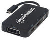 Adattatore Convertitore USB-C&trade 4 in 1 a DP/HDMI/DVI/VGA Nero