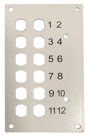 Pannello Frontale 12 Connessioni ST-Simplex per Box Ottico