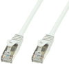 Cavo di rete Patch in rame Cat.6 Bianco SFTP LSZH 0,5m