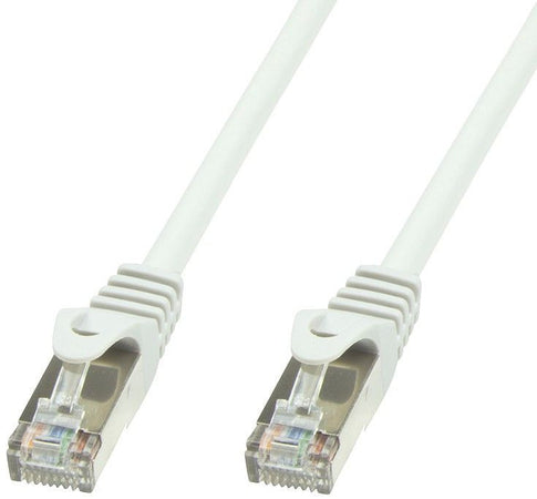 Cavo di rete Patch in rame Cat.6 Bianco SFTP LSZH 0,5m