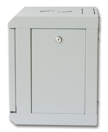 Armadio Rack 10'' a muro 6 unit&agrave con pannelli asportabili Grigio prof. 300 mm