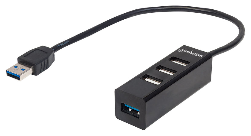 Hub USB 3.0/2.0 Combo 4 porte Nero