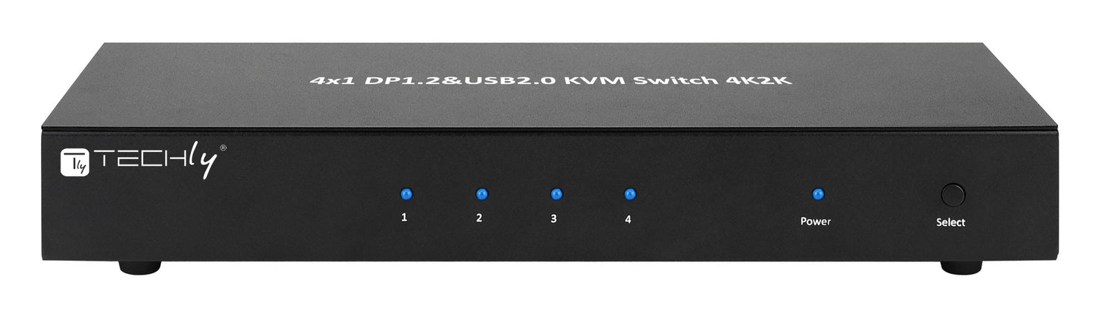 Switch KVM DisplayPort 1.2 e USB 2.0 4 porte con hub e audio
