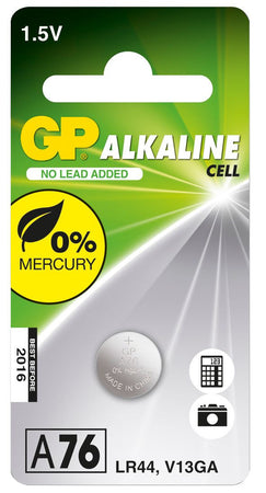 Blister 1 Batteria a bottone A76 LR44