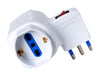 Adattatore con spina 16A e prese 2 Italiane/ 2 Schuko