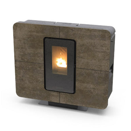Thermorossi Stufa a Pellet Canalizzabile SlimQuadro 11 Evo 11.9kW Gres