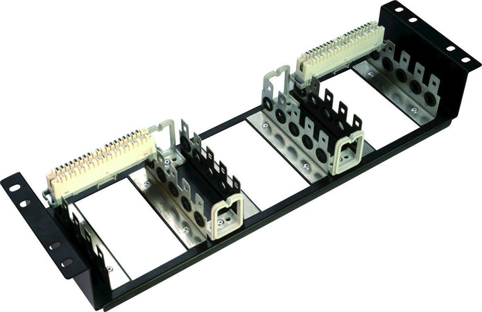 Subrack 19'' arretrato per moduli LSA 2U