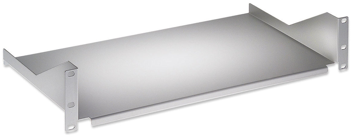 Mensola per Rack 19'' 400 mm 2U Grigia 2 punti