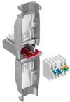Plug RJ45 Cat.6 Schermato STP Tooless con fermacavo
