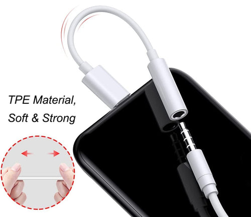 Cavo da USB-C&trade Maschio a Audio 3.5 mm Femmina 12 cm Bianco