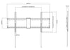 Staffa a Muro Fissa TV LED LCD 43-90''
