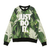 Nike Felpa Leggera Girocollo Uomo Just Do It Crew Floral Spruce Aura da uomo