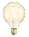 Lampadina Intelligente Globo E27 Ambra Calda 4,9W LED a Filamento Alexa Google Assistant Classe F, R5139