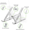 Supporto Pieghevole in Alluminio per Notebook Tablet e Smartphone da 10'' a 16''