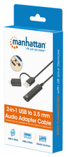 Cavo Adattatore 2-in-1 da USB-C&trade e USB-A a Audio Stereo Aux da 3,5 mm