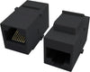 Accoppiatore Keystone RJ45 F/F Cat.5E UTP Nero