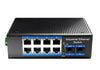 Switch Industriale Gigabit 8 Porte con 2 slot SFP, IG1008S2
