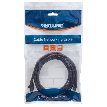 Cavo di rete Patch in Rame Cat. 5e Nero UTP 0,5 m