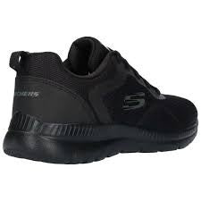 Skechers Mesh Lace Up Memory Foam Scarpe Donna/Nero Comode Leggere e Ammortizzate