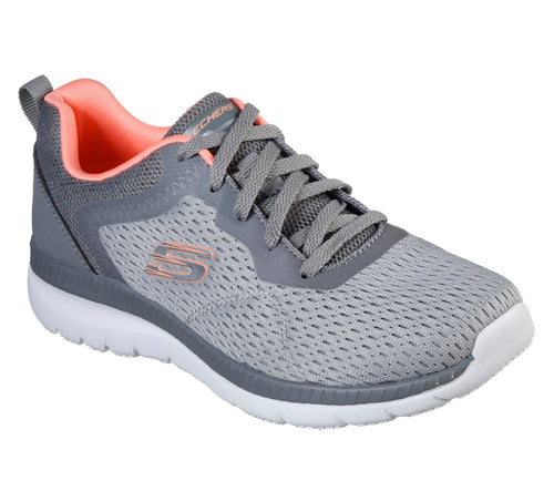 Skechers Sneakers Donna Quick Path 12607/GYCL, Scarpe Sportive Casual, Colore Grigio